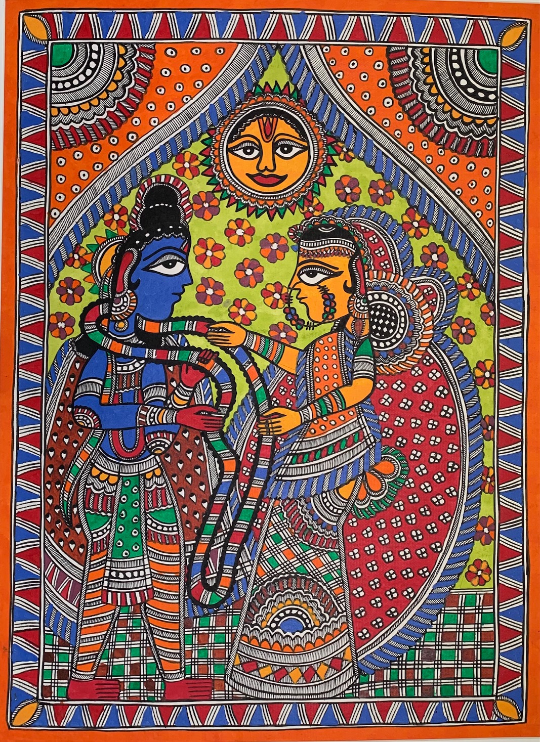 Madhubani Painting Of Krishna Arjun Madhubani Art Mad - vrogue.co