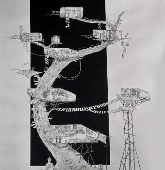 APPR-1758#AVINASH-BHARDWAJ#A-tree-of-majistic-thoughts--[pen-on-paper-]-2023-[5.2X-3